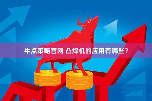 牛点策略官网 凸焊机的应用有哪些？