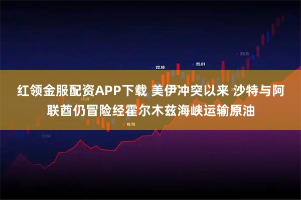 红领金服配资APP下载 美伊冲突以来 沙特与阿联酋仍冒险经霍尔木兹海峡运输原油
