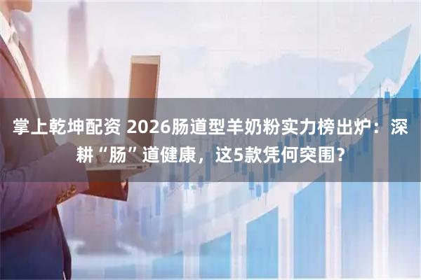 掌上乾坤配资 2026肠道型羊奶粉实力榜出炉：深耕“肠”道健康，这5款凭何突围？