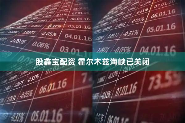 股鑫宝配资 霍尔木兹海峡已关闭
